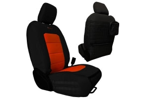 Bartact Tactical Series Front Seat Covers - Black/Orange