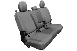 Bartact Tactical Series Rear Bench Seat Cover w/ Fold Down Arm Rest - Graphite/Graphite