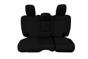 Bartact Tactical Rear Seat Cover w/Fold Down Armrest Black/Black