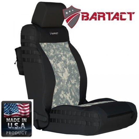 Bartact Tactical Front Seat Covers Black/ACU Camo