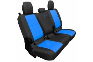 Bartact Tactical Series Rear Seat Covers - Black/Blue, No Armrest