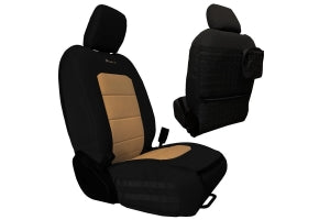 Bartact Tactical Series Front Seat Covers - Black/Khaki