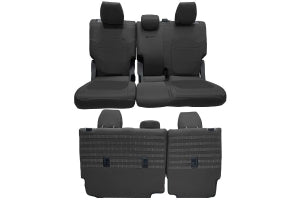 Bartact Tactical Bench Seat Cover, No Armrest - All Black