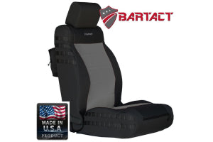 Bartact Tactical Series Front Seat Covers - Black/Graphite, SRS-Compliant