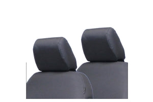 Bartact Front Headrest Covers Pair, Grey