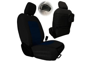 Bartact Tactical Series Front Seat Covers, SRS Air Bag and Non-Compliant - Black/Navy