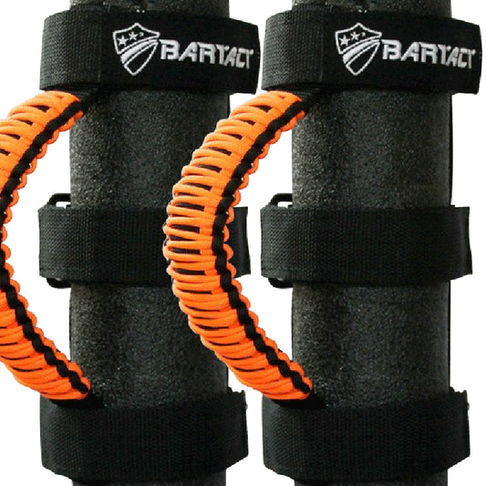 Bartact Paracord Grab Handle - Universal - Black/Mango
