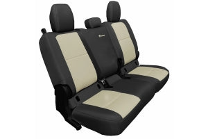 Bartact Tactical Series Rear Seat Covers - Black/Khaki, No Armrest