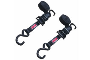 Bartact 1in x 12ft Medium Duty Ratchet Tiedown w/S-Hooks