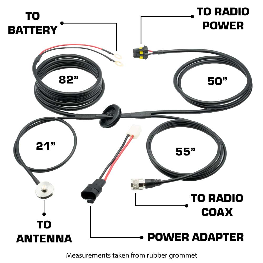 JP1 Jeep Radio Kit - with GMR45 POWER HOUSE Mobile Radio for Jeep JL Rubicon, JT Gladiator