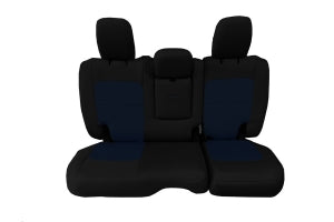 Bartact Tactical Rear Seat Cover w/Fold Down Armrest Black/Navy