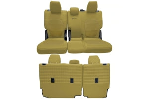 Bartact Tactical Rear Bench Seat Covers w/ Armrest - Coyote/Coyote