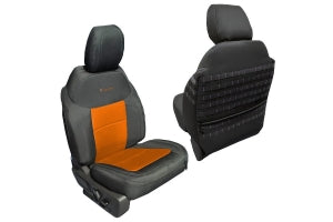 Bartact Tactical Front Seat Covers, Black w/ Orange