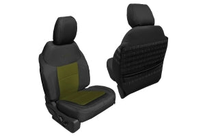 Bartact Tactical Front Seat Covers, Black w/ Olive